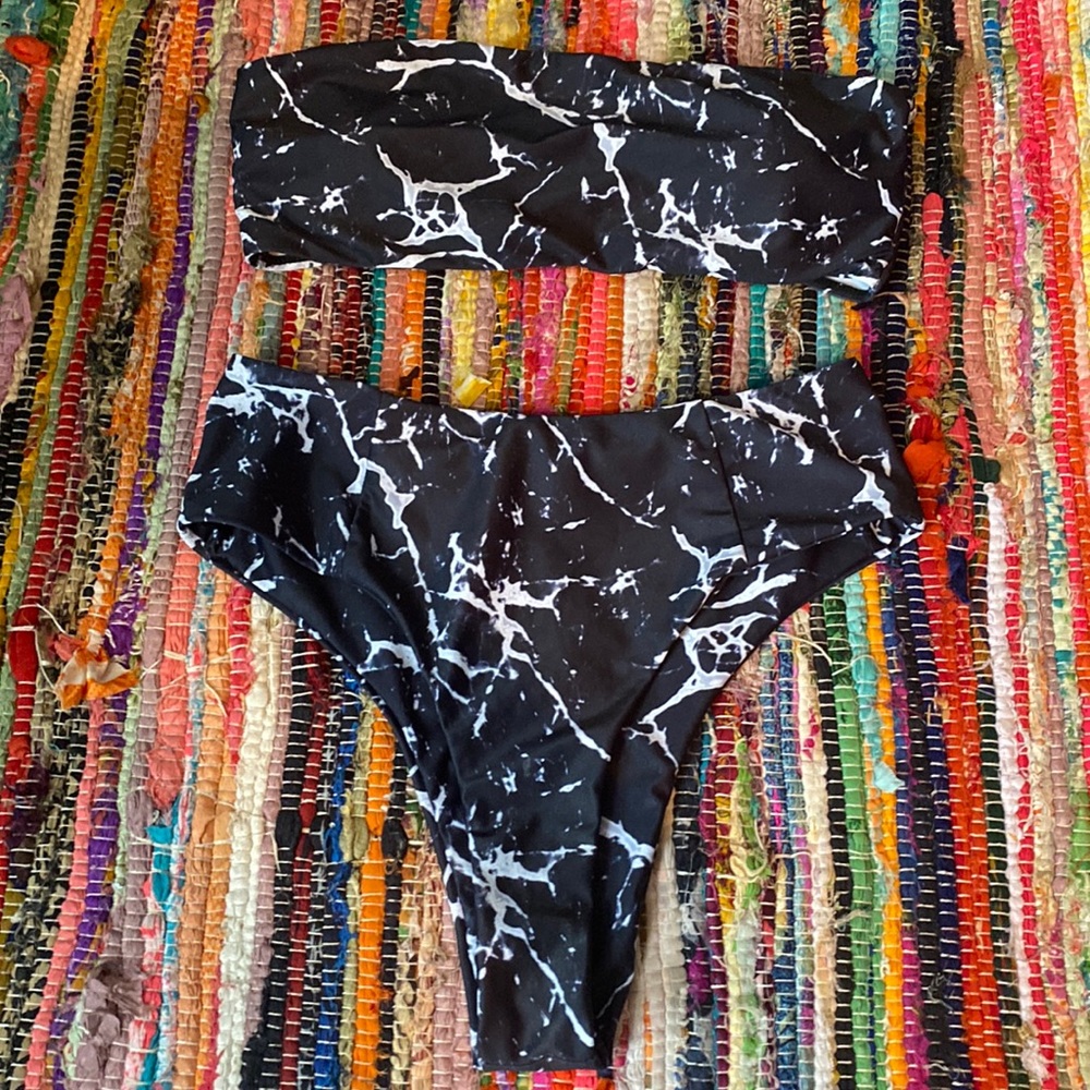 marble swim suit